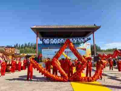 河套平原麦浪涌 临河区开启丰收盛景